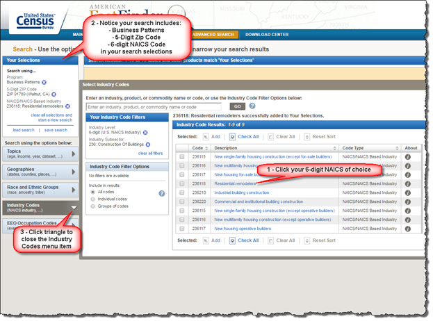 Census Bureau sscreenshot